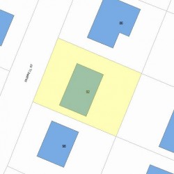 92 Farwell St, Newton MA  02460-1067 plot plan