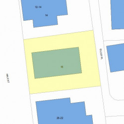 16 Hale St, Newton MA  02464-1311 plot plan