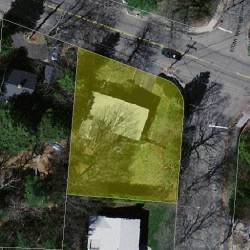 79 Dedham St, Newton MA  02461-2134 aerial view