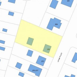 269 Lexington St, Newton MA  02466-1211 plot plan