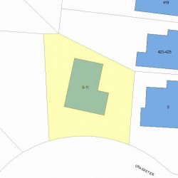 11 Craigie Ter, Newton MA  02460-2106 plot plan