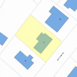 21 Esty Farm Rd, Newton MA  02459-3605 plot plan