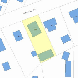 346 Auburndale Ave, Newton MA  02466-1221 plot plan