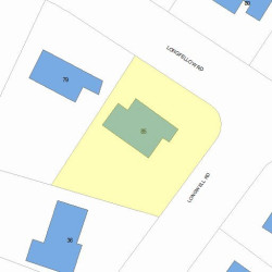 85 Longfellow Rd, Newton MA  02462-1505 plot plan