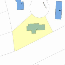 47 Palmer Rd, Newton MA  02468-1808 plot plan