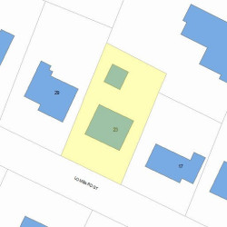 23 Lombard St, Newton MA  02458-2513 plot plan