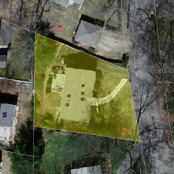 63 Williston Rd, Newton MA  02466-2219 aerial view