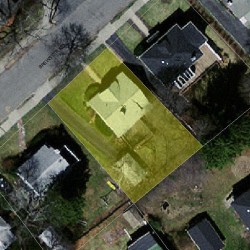 28 Brewster Rd, Newton MA  02461-1302 aerial view