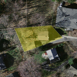 18 Weldon Rd, Newton MA  02458-1807 aerial view