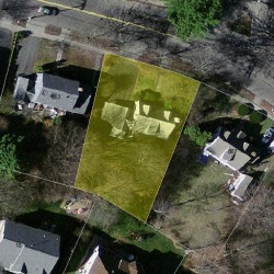 859 Dedham St, Newton MA  02459-3413 aerial view