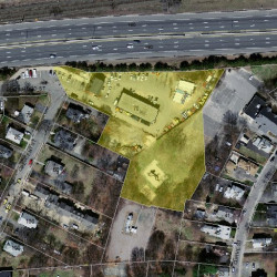 70 Crescent St, Newton MA  02466-2599 aerial view