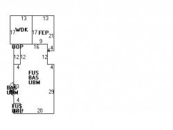 51 Brooks Ave, Newton MA  02460-1535 floor plan