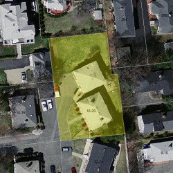 20 Gay St, Newton MA  02460-2213 aerial view