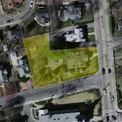 377 Walnut St, Newton MA  02460-1945 aerial view