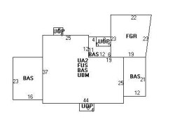 54 Bonad Rd, Newton MA  02465-2949 floor plan