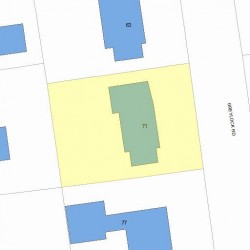 71 Greylock Rd, Newton MA  02465-2731 plot plan