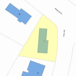 5 Voss Ter, Newton MA  02459-2618 plot plan