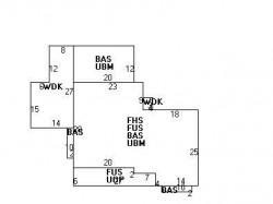 266 Highland Ave, Newton MA  02465-2514 floor plan