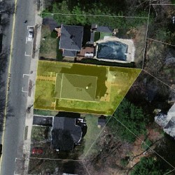 714 Walnut St, Newton MA  02459-1418 aerial view