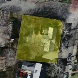 50 Everett St, Newton MA  02459-1941 aerial view