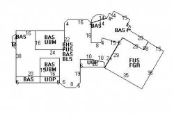 60 Howland Rd, Newton MA  02465-2938 floor plan