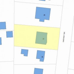 31 Chestnut Ter, Newton MA  02459-1659 plot plan