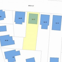 20 Beech St, Newton MA  02458-1026 plot plan