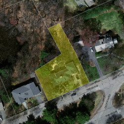 145 Waban Ave, Newton MA  02468-2101 aerial view
