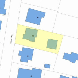 50 Brooks Ave, Newton MA  02460-1508 plot plan