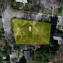 126 Moffat Rd, Newton MA  02468-1132 aerial view