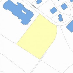111 Wells Ave, Newton MA  02459-3301 plot plan