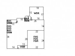 859 Dedham St, Newton MA  02459-3413 floor plan