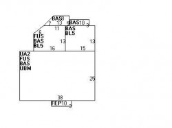 51 Hillside Ave, Newton MA  02465-2543 floor plan