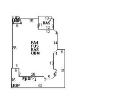 42 Grove St, Newton MA  02466-2337 floor plan