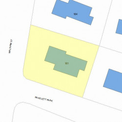 161 Randlett Park, Newton MA  02465-1743 plot plan