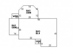 92 Deborah Rd, Newton MA  02459-2838 floor plan