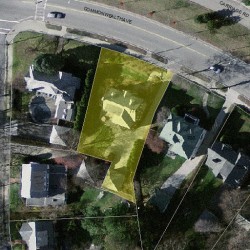 774 Commonwealth Ave, Newton MA  02459-1134 aerial view