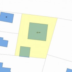 42 North St, Newton MA  02459-1738 plot plan