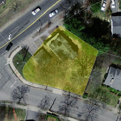 1298 Commonwealth Ave, Newton MA  02465-2911 aerial view