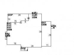 33 Copley St, Newton MA  02458-2204 floor plan