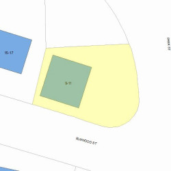 11 Elmwood St, Newton MA  02458-2019 plot plan