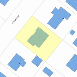 15 Bontempo Rd, Newton MA  02459-3601 plot plan