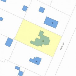 29 Studio Rd, Newton MA  02466-2808 plot plan