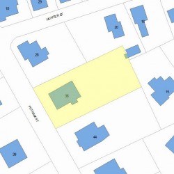 38 Putnam St, Newton MA  02465-2433 plot plan