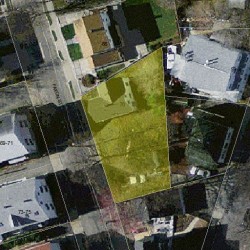 70 Faxon St, Newton MA  02458-1035 aerial view