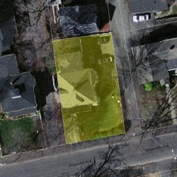 61 Highland Ave, Newton MA  02460-1837 aerial view