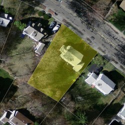 875 Dedham St, Newton MA  02459-3417 aerial view