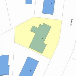 15 Cynthia Rd, Newton MA  02459-2835 plot plan