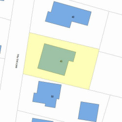 46 Brooks Ave, Newton MA  02460-1508 plot plan