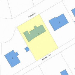 17 Orourke Path, Newton MA  02459-3522 plot plan
